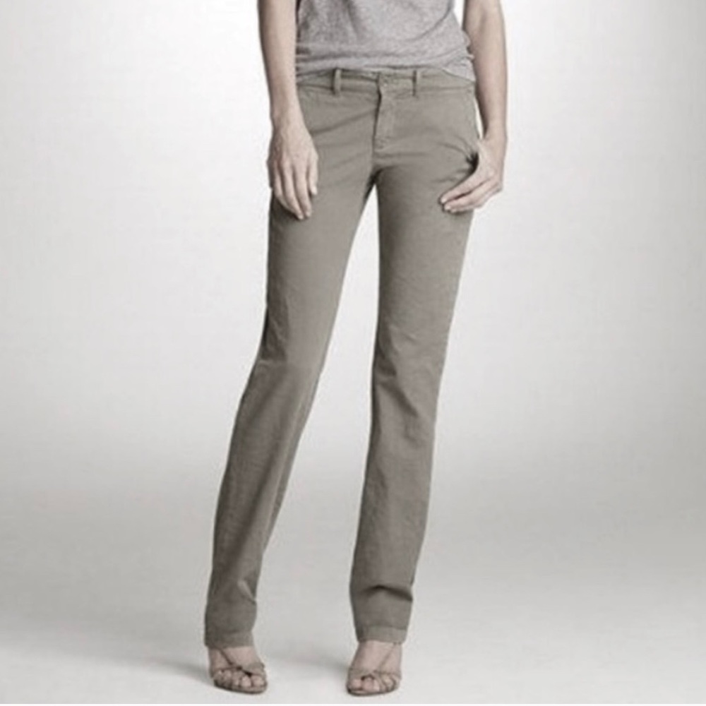 J. Crew Waverly Chino in Grey • Women’s 0